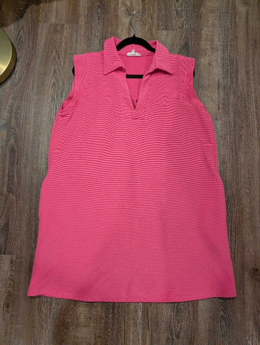 Entro Bright Pink Sleeveless Shift Dress